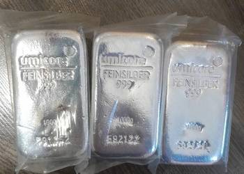 Sztabka srebra 1kg umicore LBMA