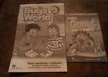 Bugs world 3 zeszyt współpracy z rodzicami i english quest. Cena za komplet