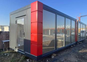 KONTENER PAWILON HANDLOWY Z WITRYNAMI 3×6 OPEN SPACE
