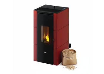 Piec na pellet piecyk kominek powietrzny Cadel Cristal 7kw Powietrzny