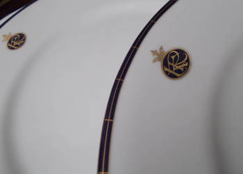 & Luksusowa Porcelana Royal Kent & Talerze & Vintage &