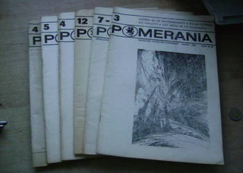 Starocie z PRL - Stare czasopisma = Zestaw 6 x POMERANIA z 1988r./89r./90r.
