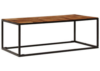 Stolik kawowy z drewna akacjowego i stali 110x60x40 cm WM-246678