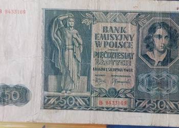 50 Złotych Kraków 1941 r. - ser. B 50 Złotych Kraków 1941 r. - ser. B