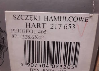 SZCZĘKI HAM PEUGEOT 405 87-