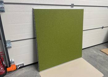 Nowoczesna zielona Tablica akustyczna / pinboard Neudoerfler 125x125 cm