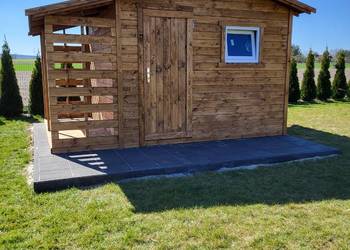 Domek ogrodowy z drewutnią 3x3 transport cały kraj montaż gratis