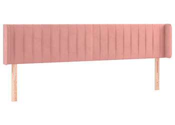 Zagłówek uszak różowy 163x16x78/88 cm aksamit WM-3119065