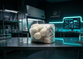 Soplówka Jeżowata (Lion's Mane) – Gotowy Zestaw Uprawowy.