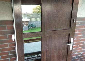 Solidne drzwi zewnętrzne PVC 109 X 203