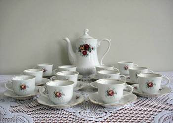 Zestaw porcelanowy do espresso sygnowany Crystal Clear Zestaw porcelanowy do espresso sygnowany Crystal Clear