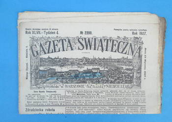 21. Gazeta Świąteczna Rok wydania 1927