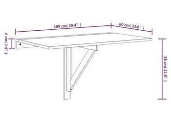 Naścienny stolik składany