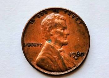 MONETA 1 cent 1960 D USA Large Date