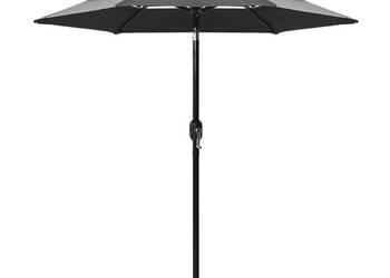 3-poziomowy parasol na aluminiowym słupku antracytowy 2 m WM-313854