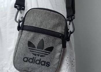 ADIDAS/Szara torebka nerka z Londynu, Saszetka na ramię