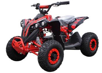 Mini Quad ATV ELEKTRYCZNY 1000W 36V BOMBARDIER XL Pilot LED Klakson Lampa