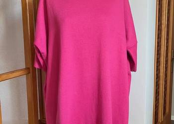 Tunika swetrowa fuksja Mohito nietoperz różowa L