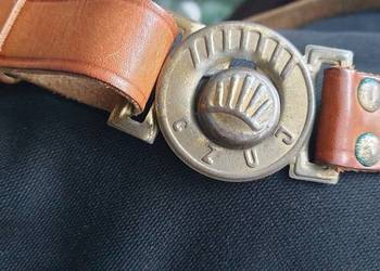 Harcerski pasek skórzany ZHP z dawnych lat