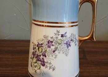 Dzbanki porcelanowe zdobione angielskie z okresu PRL