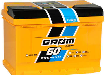 NOWY Akumulator Grom Racing 60Ah 600A EN PRAWY PLUS