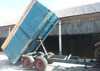 Przyczepa wywrotka 9t tandem kiper wywrot 3 strony hamulce hydrauliczne