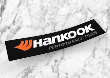 Naklejka HANKOOK 15 x 3 cm opony drift moto #1