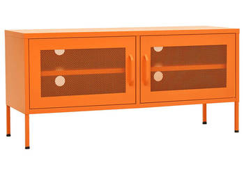 Szafka pod telewizor pomarańczowa 105x35x50 cm stalowa WM-336237