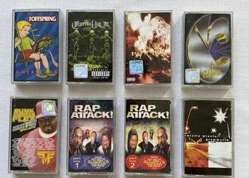 8 kaset MC-The Offspring,Cypress hill,Busta Rhymes...