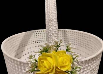 Koszyk szydełkowy Wielkanocny