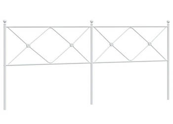 Metalowe wezgłowie białe 193 cm WM-376588