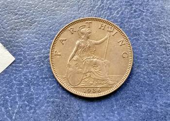 Stare monety 1 farthing 1936 Anglia