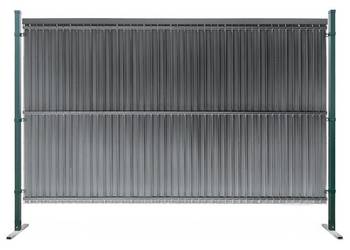 Listwy ogrodzeniowe pionowe wąskie 44-62mm 173x250cm RD03 Szary