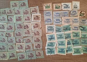 Znaczki polskie 150 szt. - wycinki z kopert lata 60 - 70