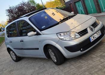 Renault Scenic 2005 rok solar X2 otwierana tylna szyba bagażnika ładny