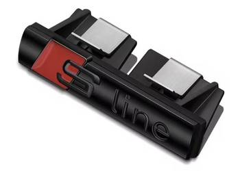 Emblemat audi rs s-line w grill black edition