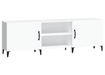 Szafka pod TV biała 150x30x50 cm materiał drewnopochodny WM-812627