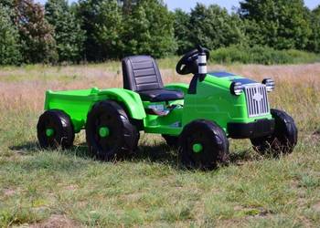 BAWIBUS.PL Autko na akumulator TRAKTOR Z PRZYCZEPKĄ auto traktorek