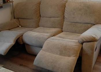 Sofa kanapa nierozkładana wypoczynek rozkładane elektrycznie podnóżki