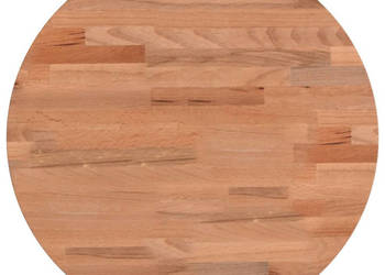 Blat do stolika Ø40x25 cm okrągły lite drewno bukowe WM-355935