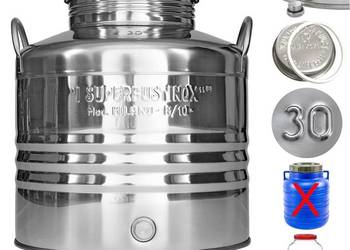 Bańka beczka baniak antałek stal nierdzewna inox kanka 30L bimber wino sok