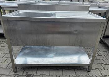 Zlew 1 Komorowy z Półką Blat Ociek Duży Zlew 120/60/85 cm M.1044 N