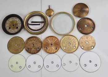 Różne części do zegara