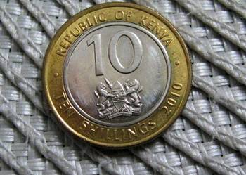 Kenia 10 Szylingów 2010r