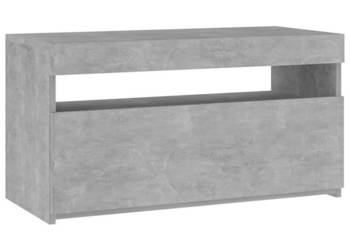 Szafka pod TV z oświetleniem LED szarość betonu 75x35x40 cm WM-804399