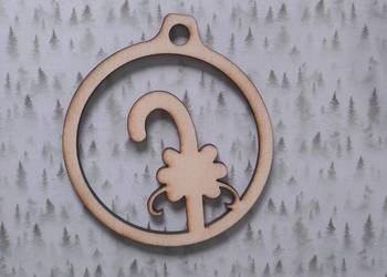 bombka sklejka 10 cm decoupage scrapbooking mod19