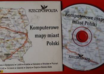Komputerowe mapy miast Polski płyta cd.Program