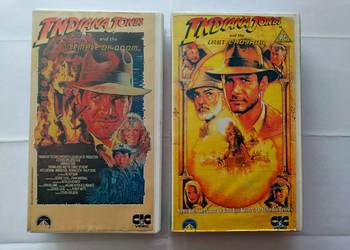 Indiana Jones Temple of  Doom, Last Crusade, Raiders of  the Lost Ark, VHS