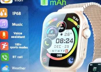 Smartwatch Fitness Tracker z baterią "1000 mAh" na 100 dni, różne kolory