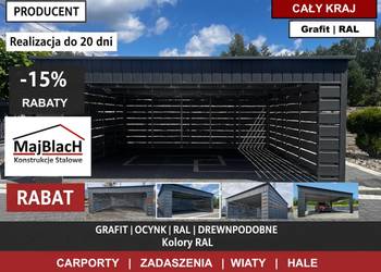 A04 Producent - Samochodowy CARPORT | Zadaszenie na pojazd |  - Maj-Blach